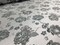 1 Yard Charcoal & Silver Floral Satin Jacquard Brocade Fabric for Jackets Dresses Decor 60 Inch Width